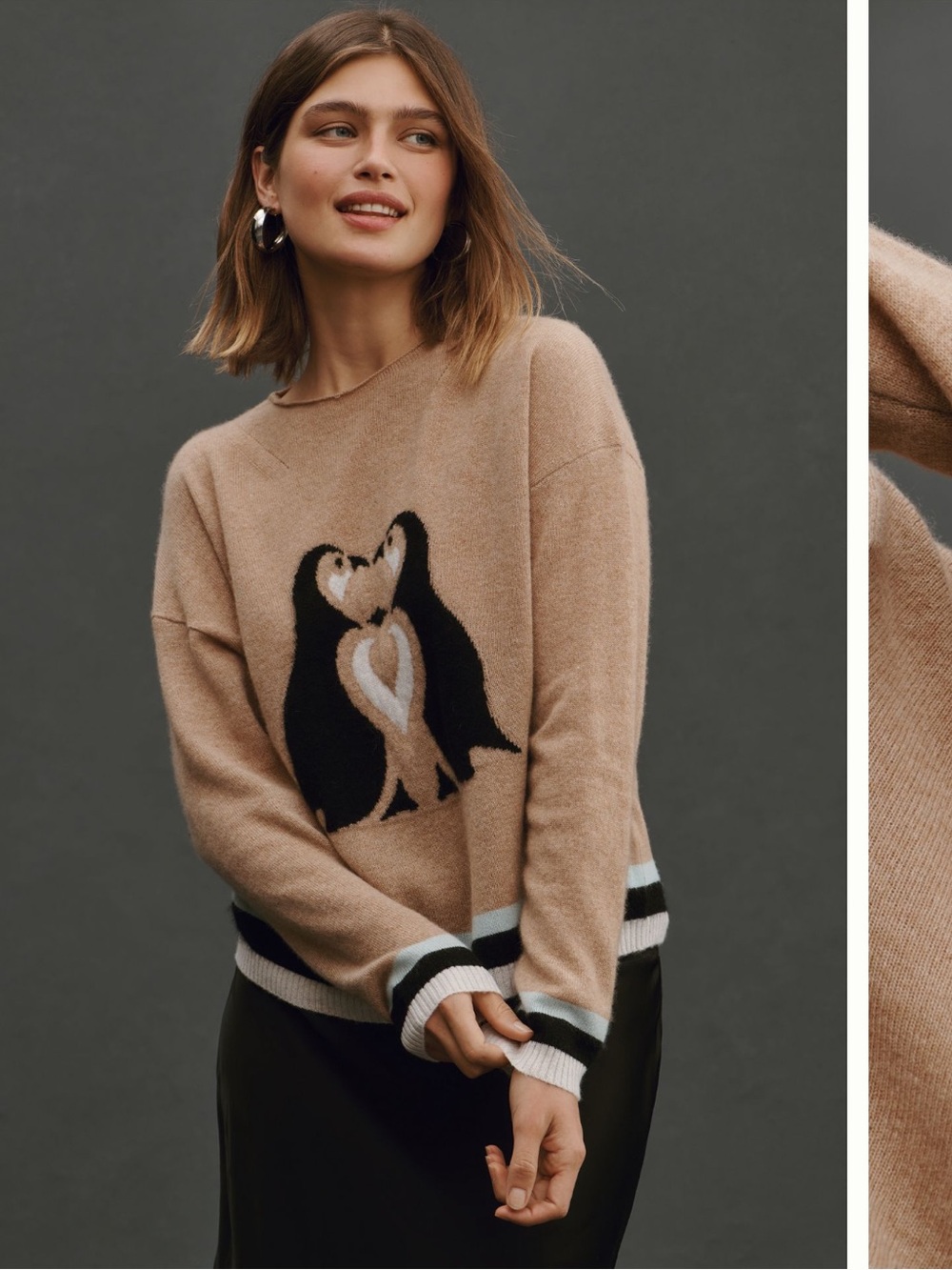 Maeve Penguin Intarsia Crewneck Sweater - Women